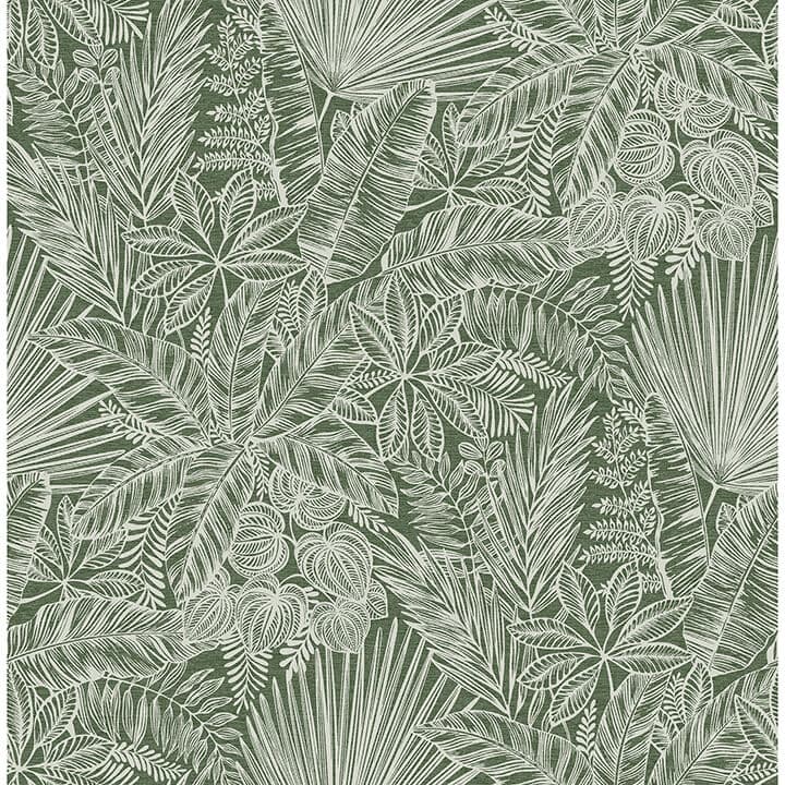Vita Green Botanical Wallpaper