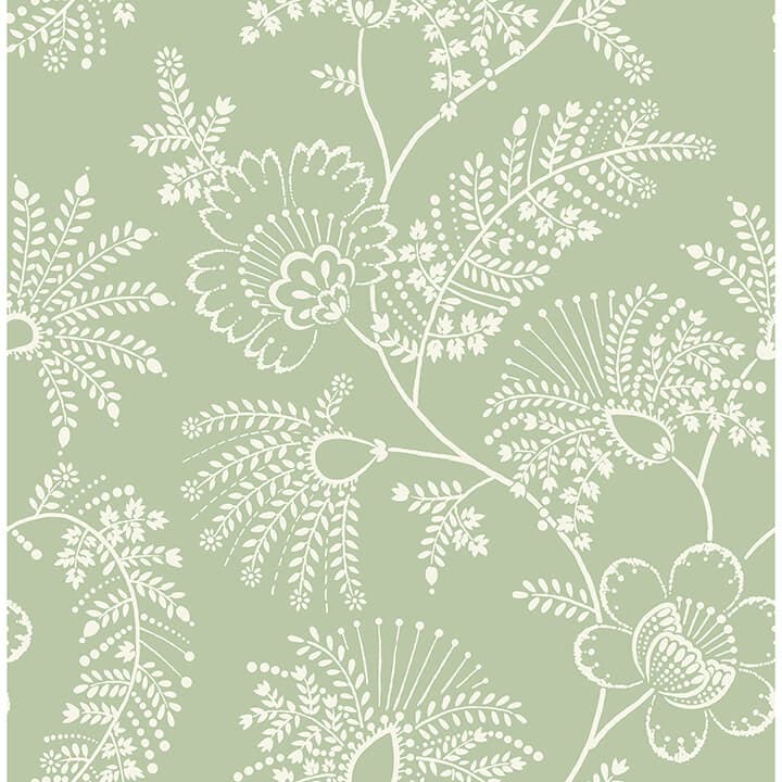 Maeve Sage Jacobean Trail Wallpaper