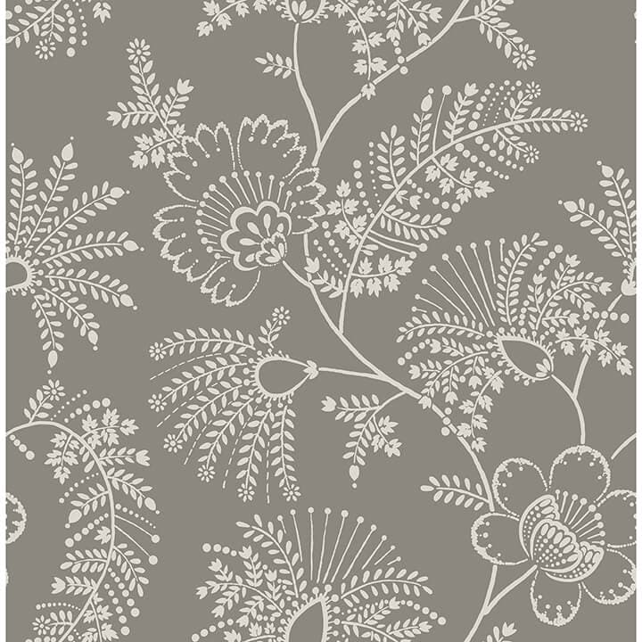 Maeve Grey Jacobean Trail Wallpaper
