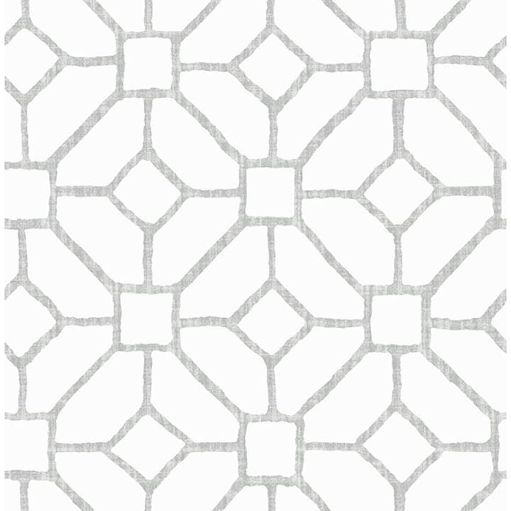 Addis Grey Trellis Wallpaper