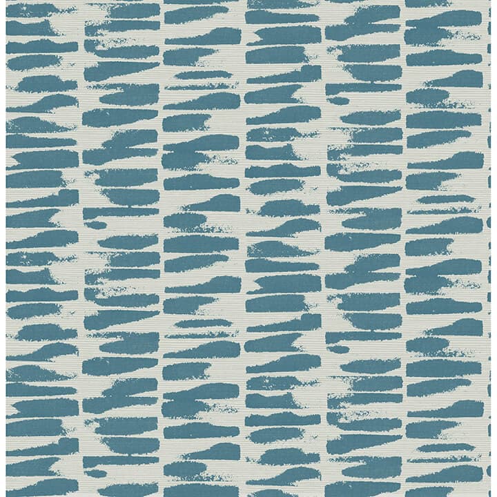 Myrtle Sea Green Abstract Stripe Wallpaper