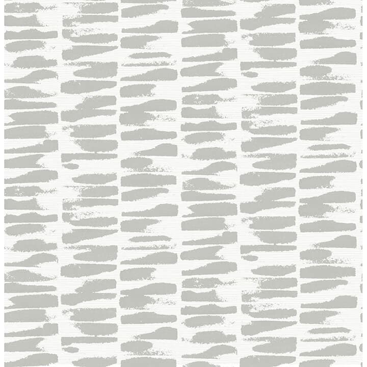 Myrtle Grey Abstract Stripe Wallpaper