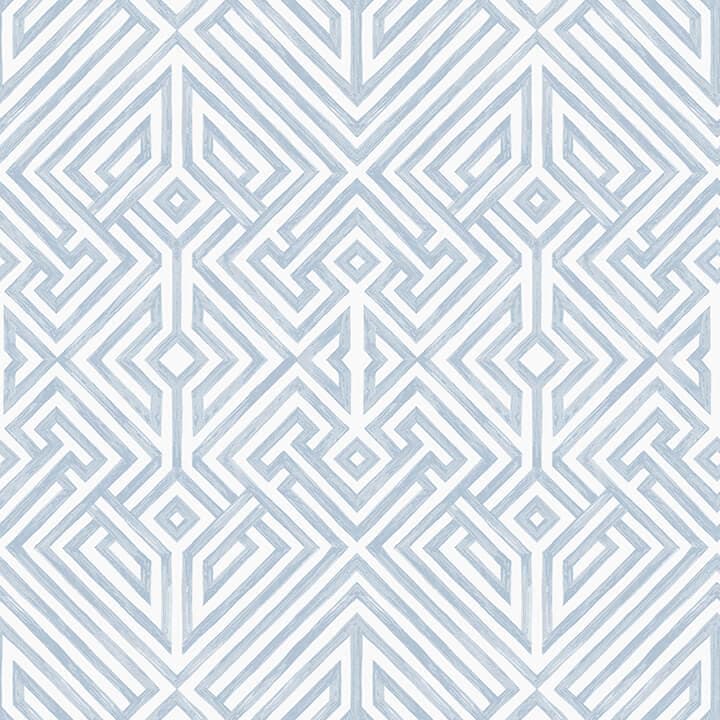 Lyon Blue Geometric Key Wallpaper