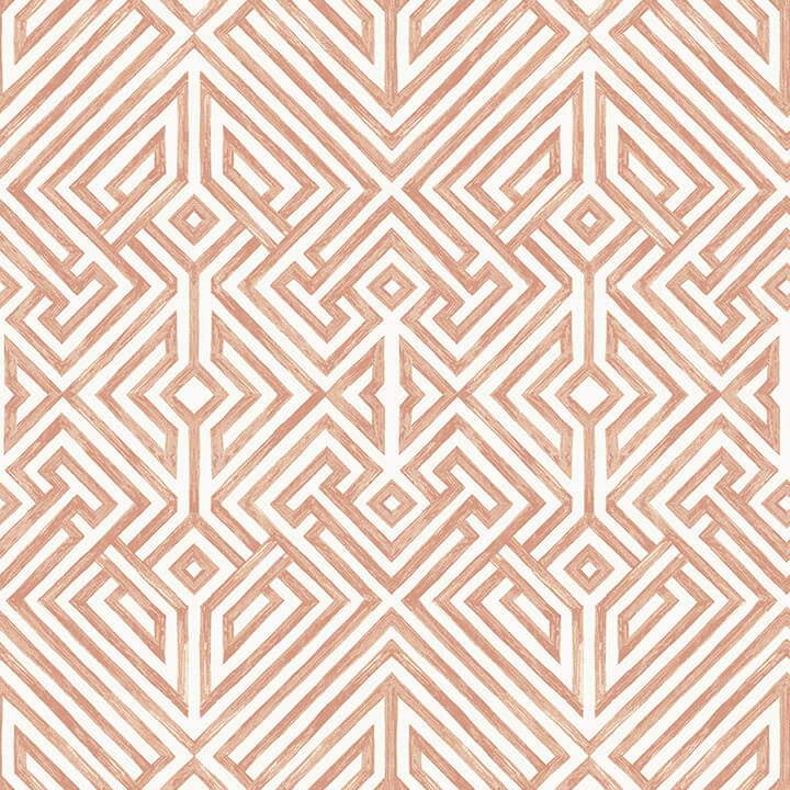 Lyon Coral Geometric Key Wallpaper