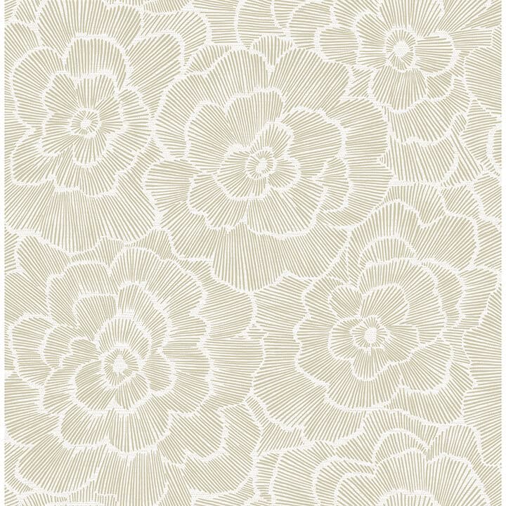 Periwinkle Stone Textured Floral Wallpaper