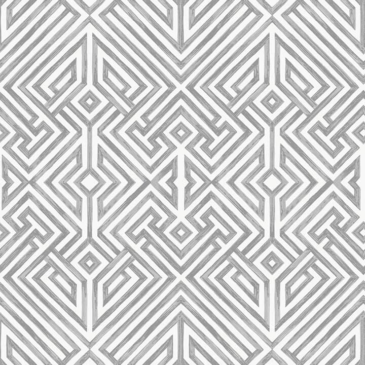 Lyon Grey Geometric Key Wallpaper