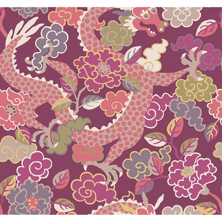 Yanci Plum Dragon Wallpaper