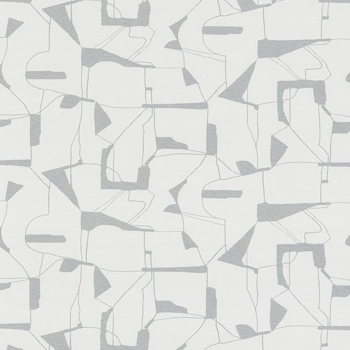 Calder Silver Abstract Wallpaper
