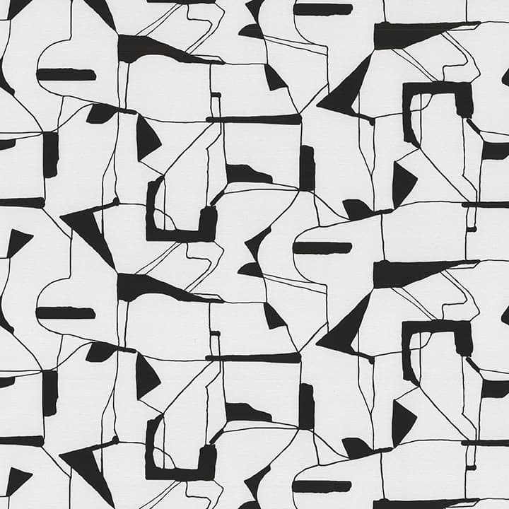 Calder Black Abstract Wallpaper
