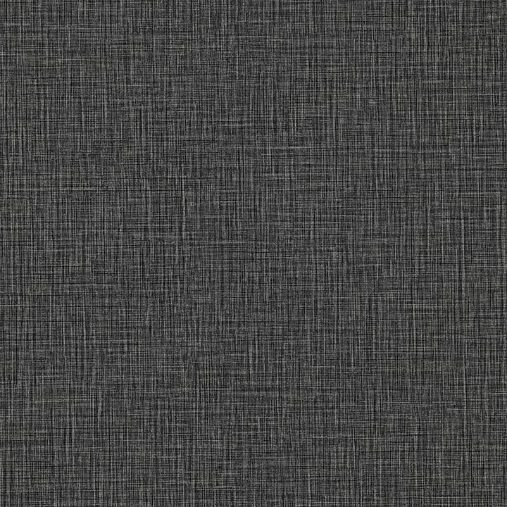 Eagen Black Linen Weave Wallpaper