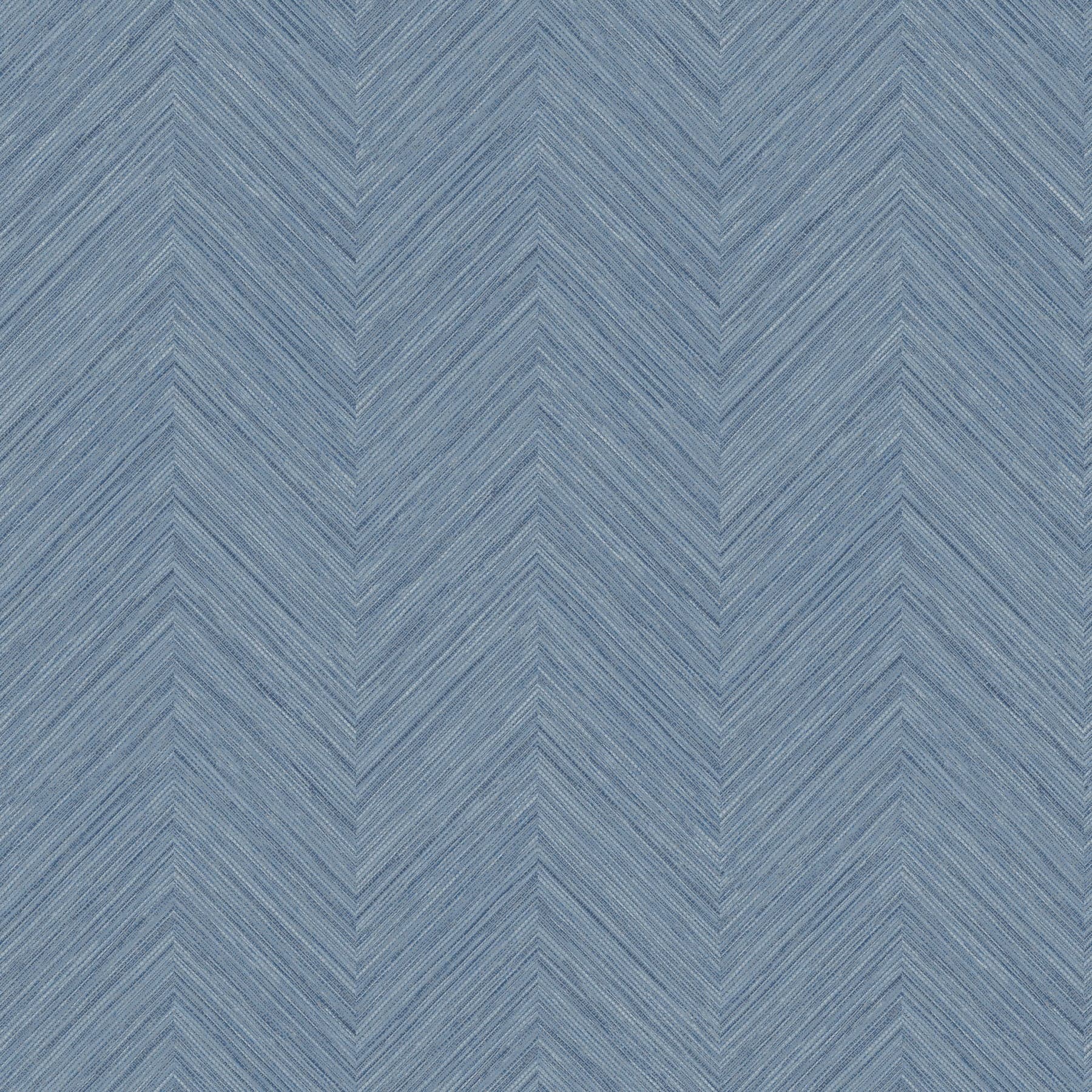 Chesapeake Caladesi Linen Chevron Blue Wallpaper