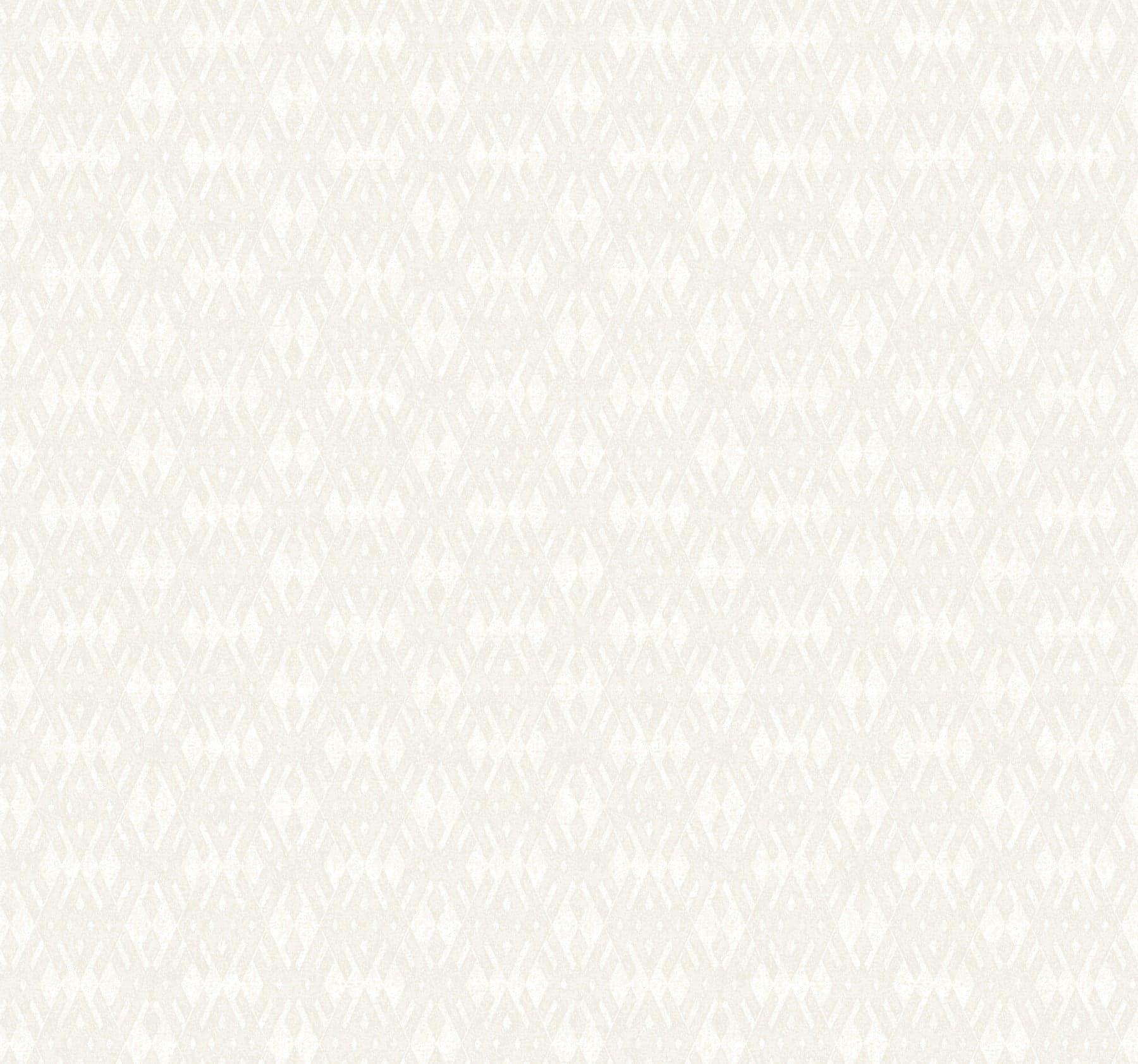 Ronald Redding Radcliffe Diamond Motif Beige Wallpaper