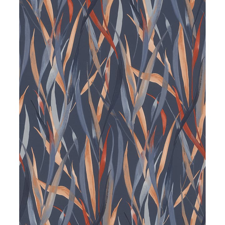 Sway Blue Botanical Wallpaper