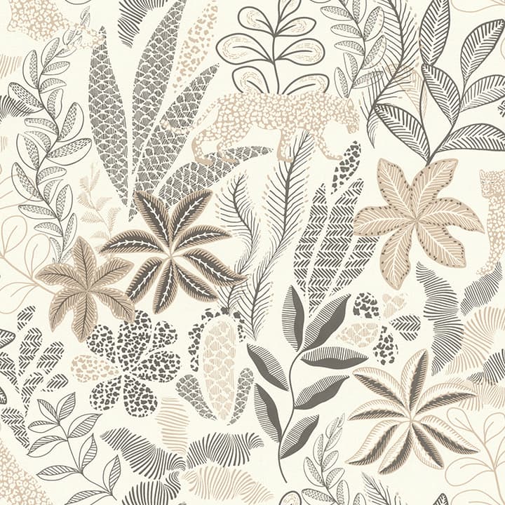 Alani Neutral Tropical Wallpaper