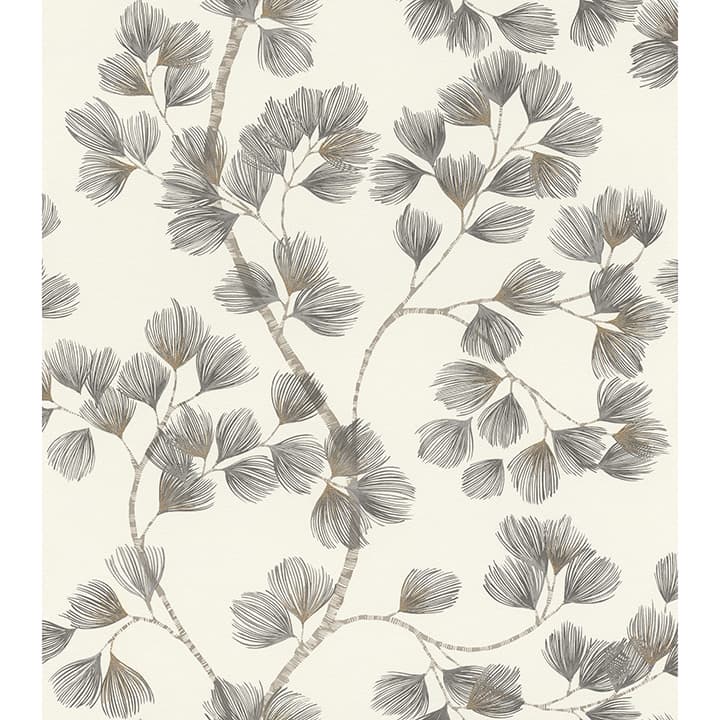 Newcomb Grey Trailing Branches Wallpaper