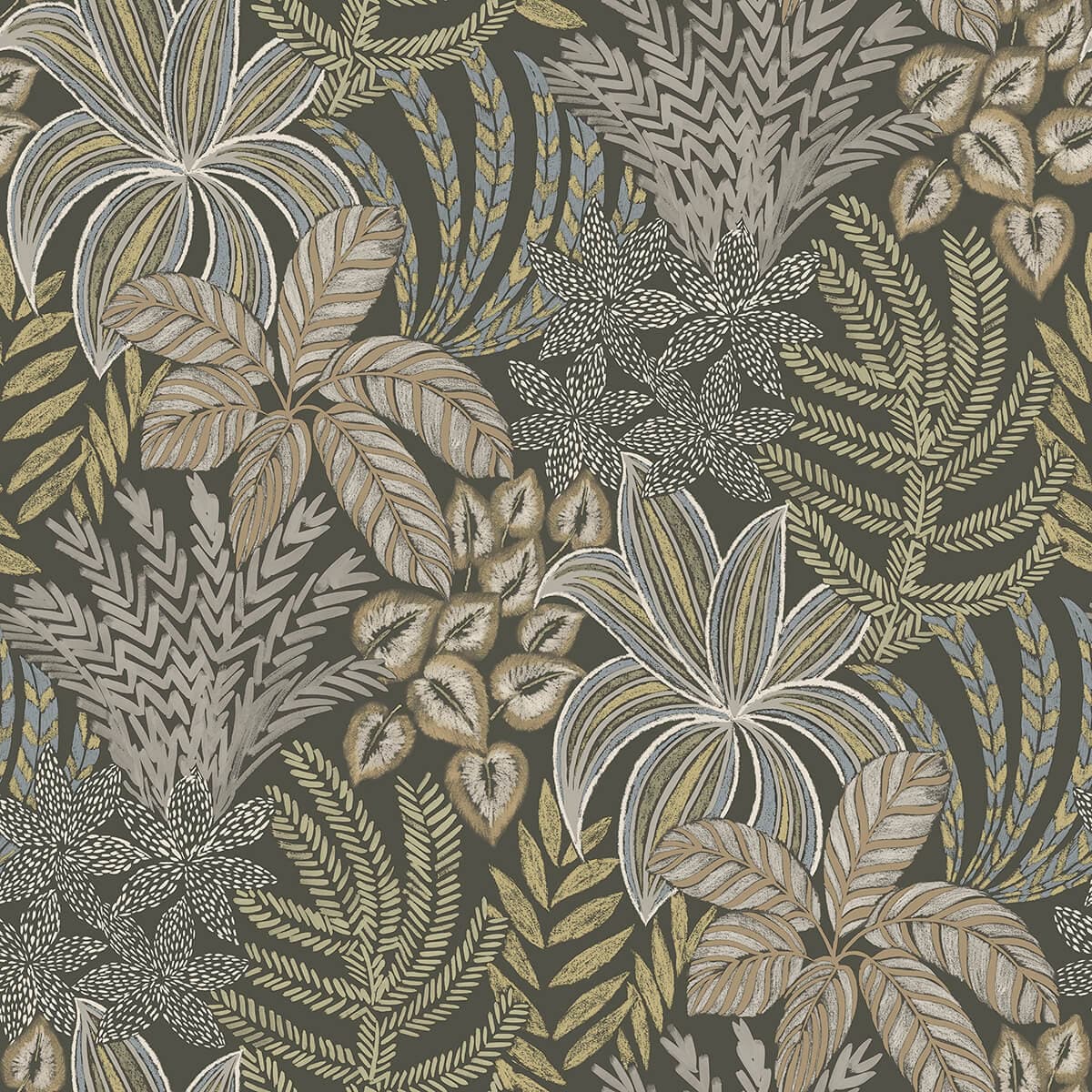 Sumner Brown Woodland Botanical Wallpaper