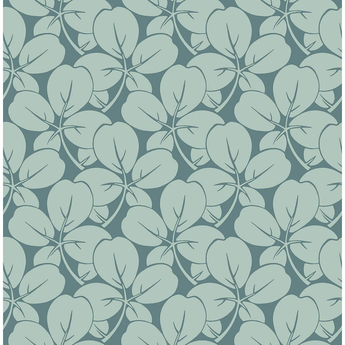 Robert Aqua Clover Wallpaper