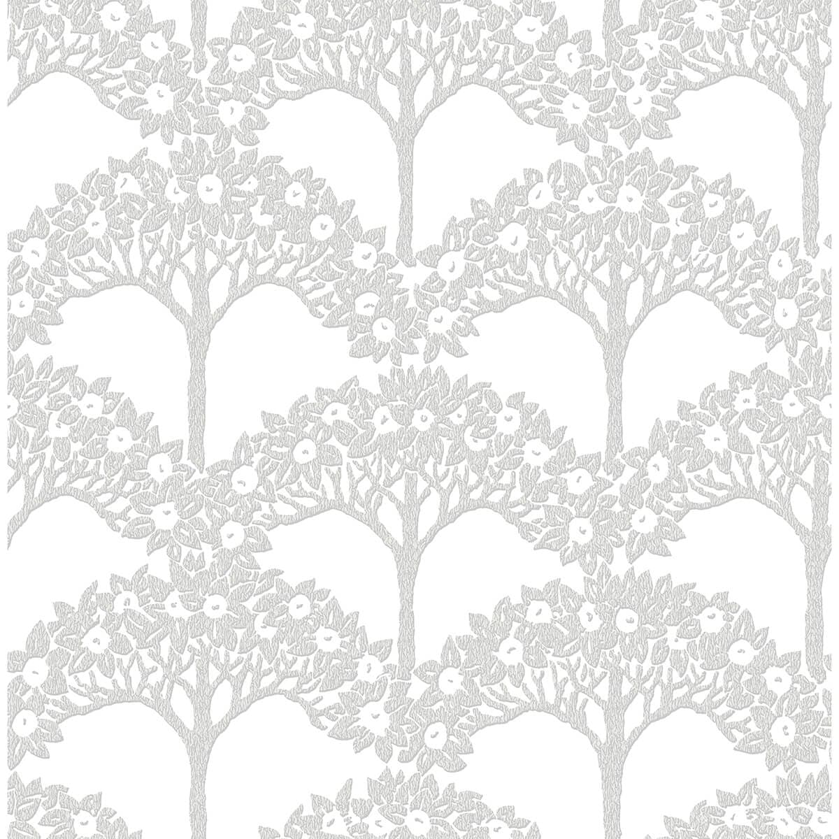 Dawson Light Grey Magnolia Tree Wallpaper
