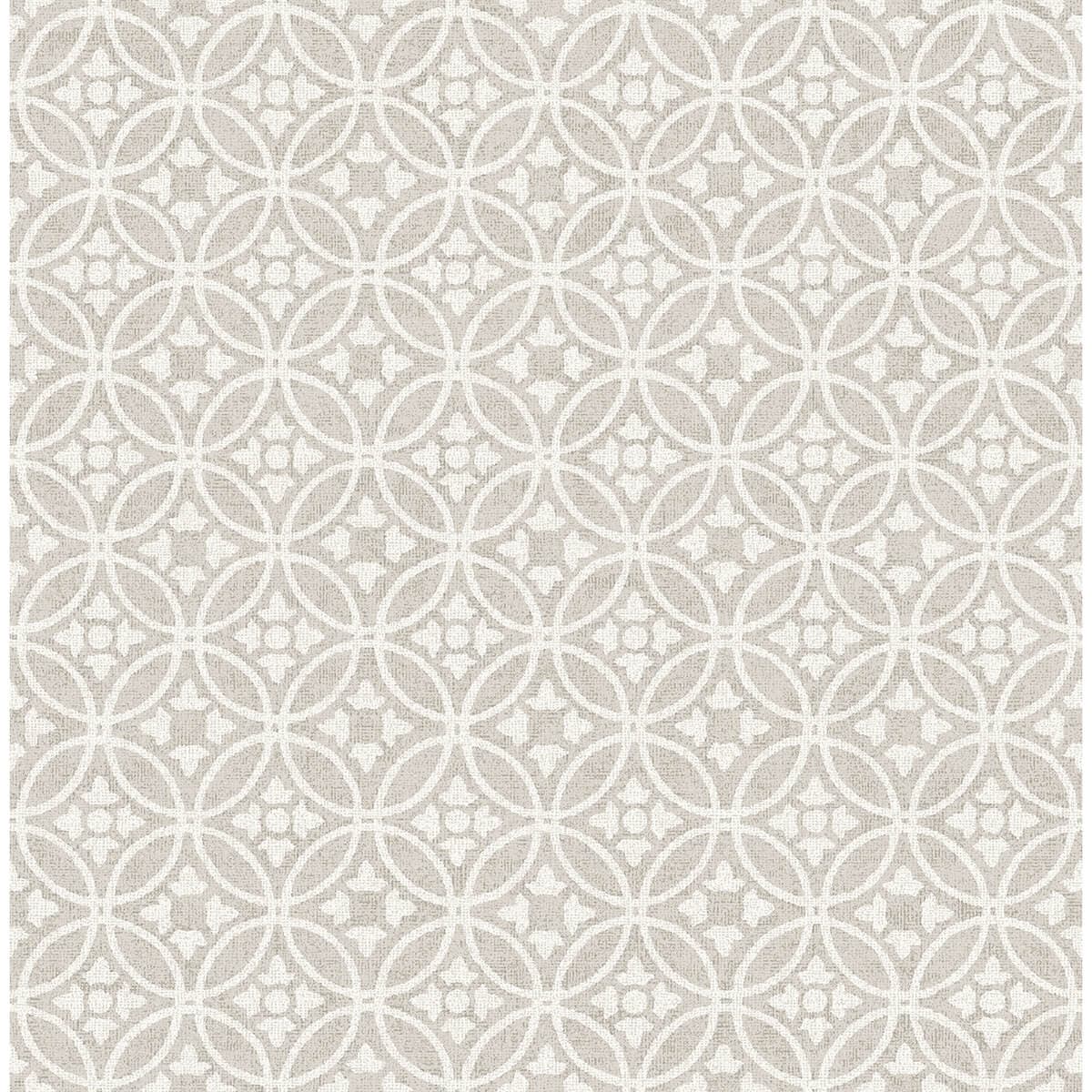 Larsson Grey Ogee Wallpaper