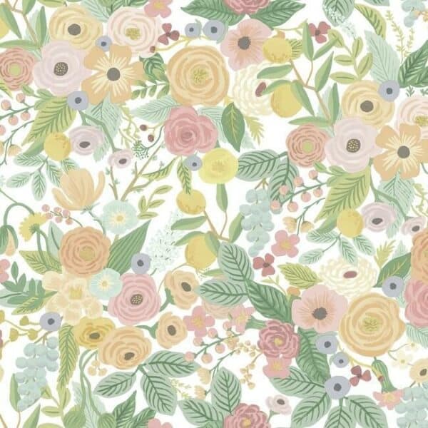 Garden Party Premium Peel + Stick Wallpaper- Pastel Multi