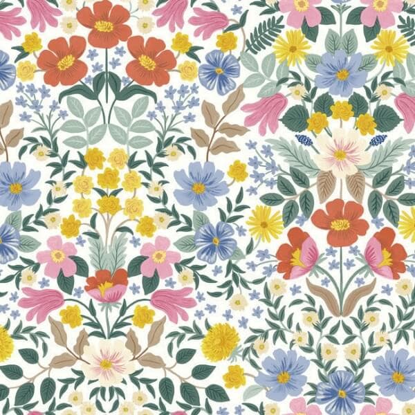 Bramble Garden Premium Peel + Stick Wallpaper- White
