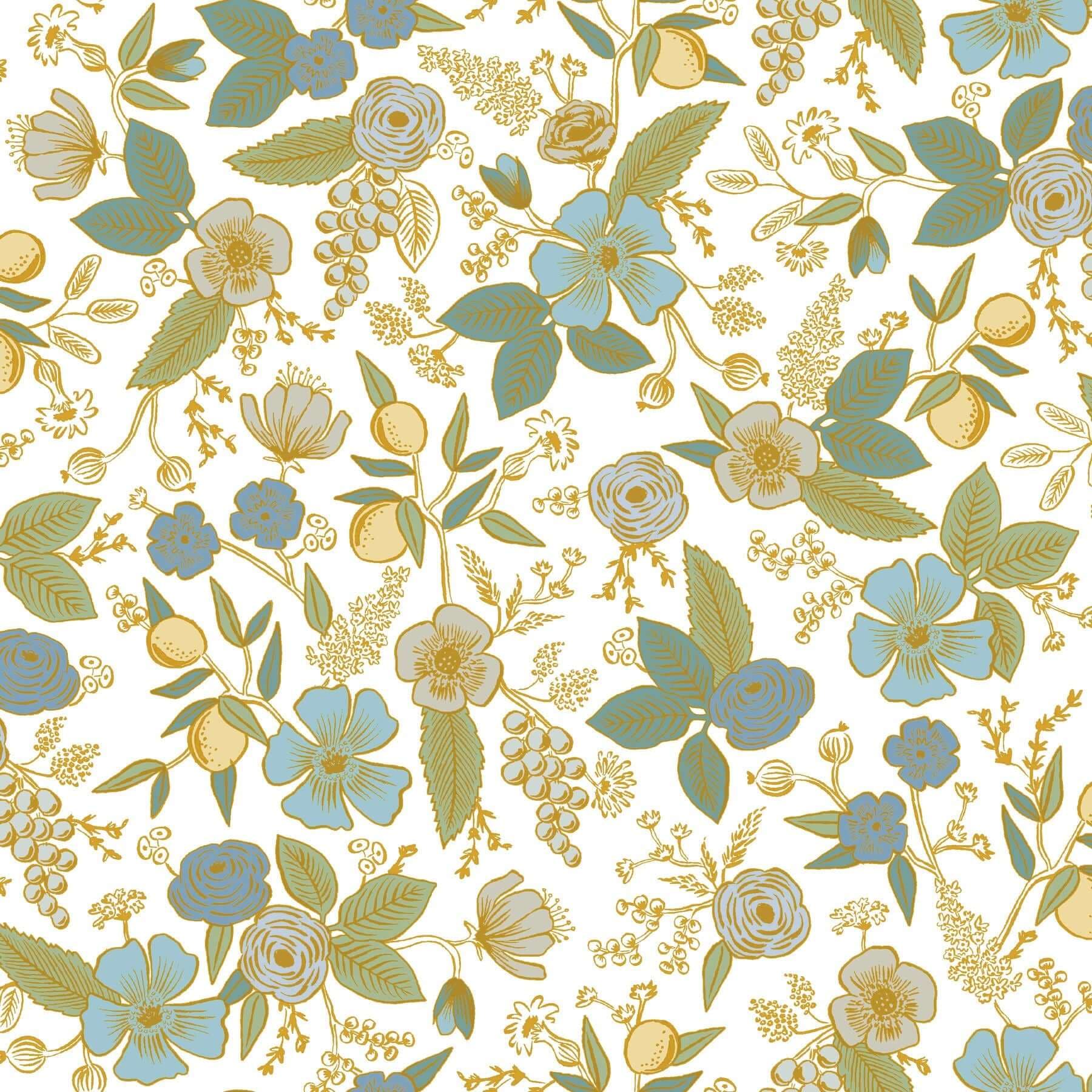 Colette Peel + Stick Wallpaper- Blue Multi