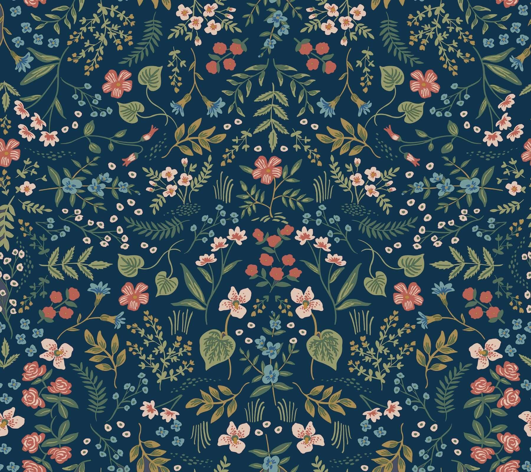 Wildwood Wallpaper- Navy