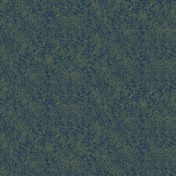 Champagne Dots Wallpaper- Gold & Navy