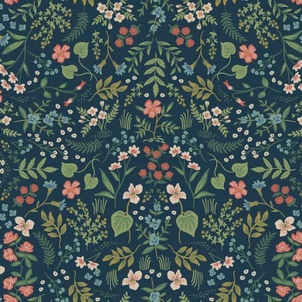 Wildwood Wallpaper- Navy
