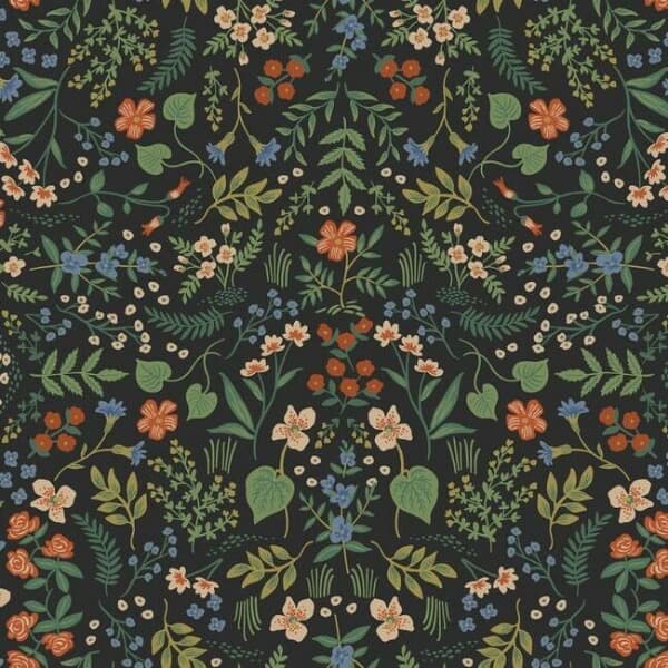 Wildwood Wallpaper- Black Multi