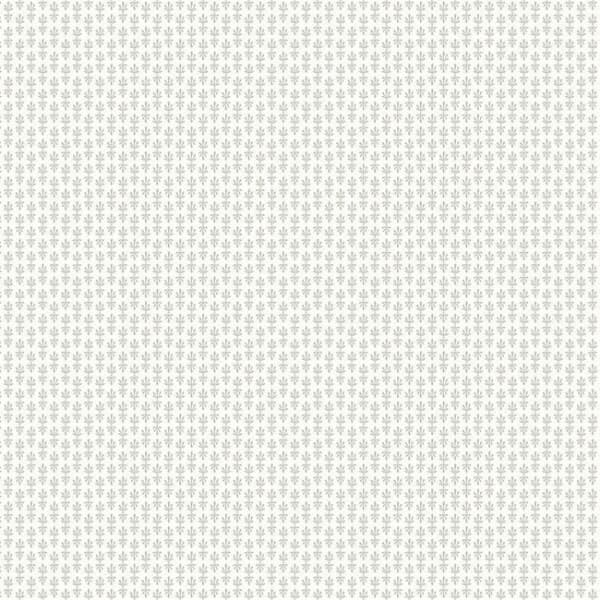 Petal Wallpaper- White & Metallic Silver