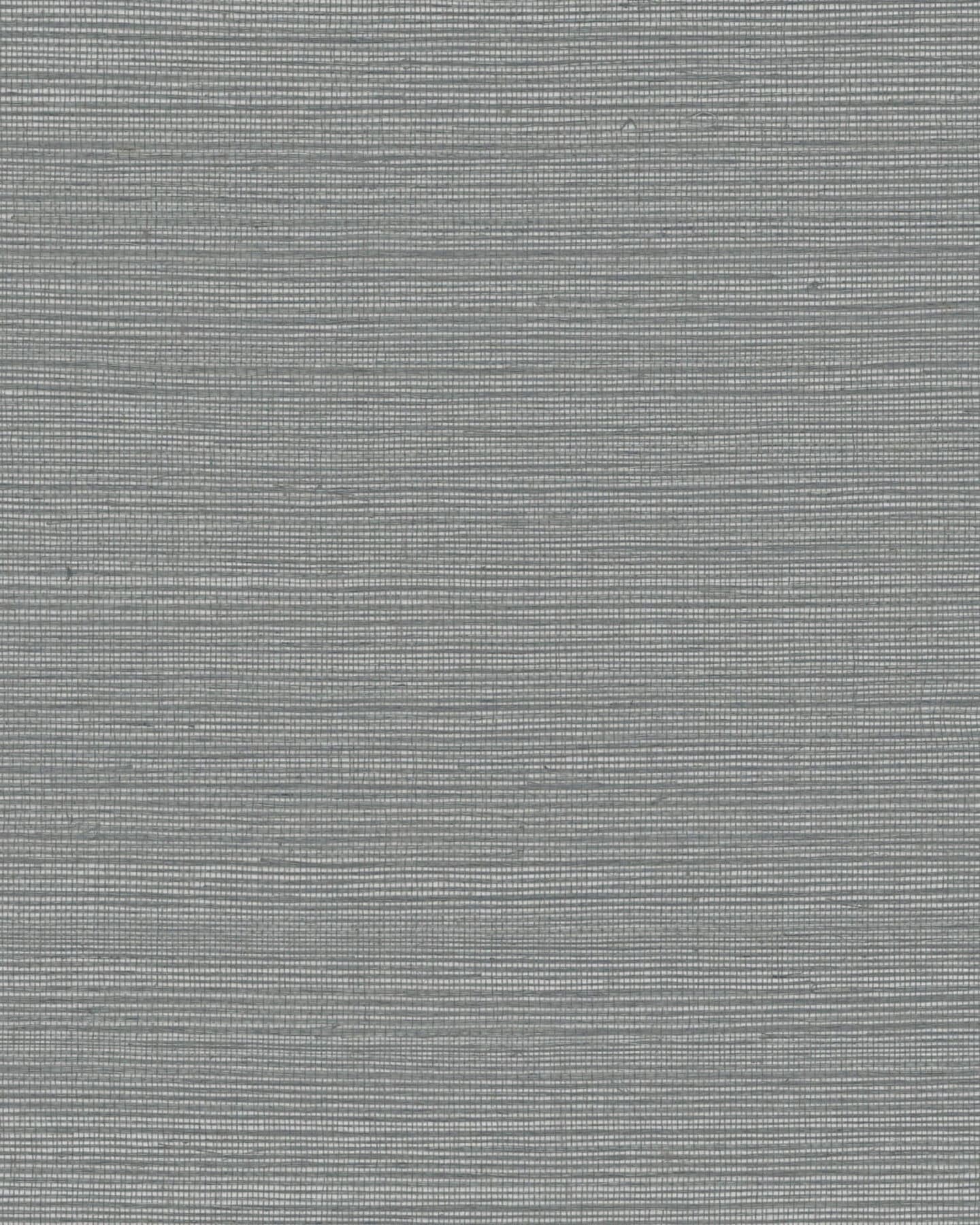 Maguey Silver and Graphite Sisal Wallpaper- Silver and Graphite