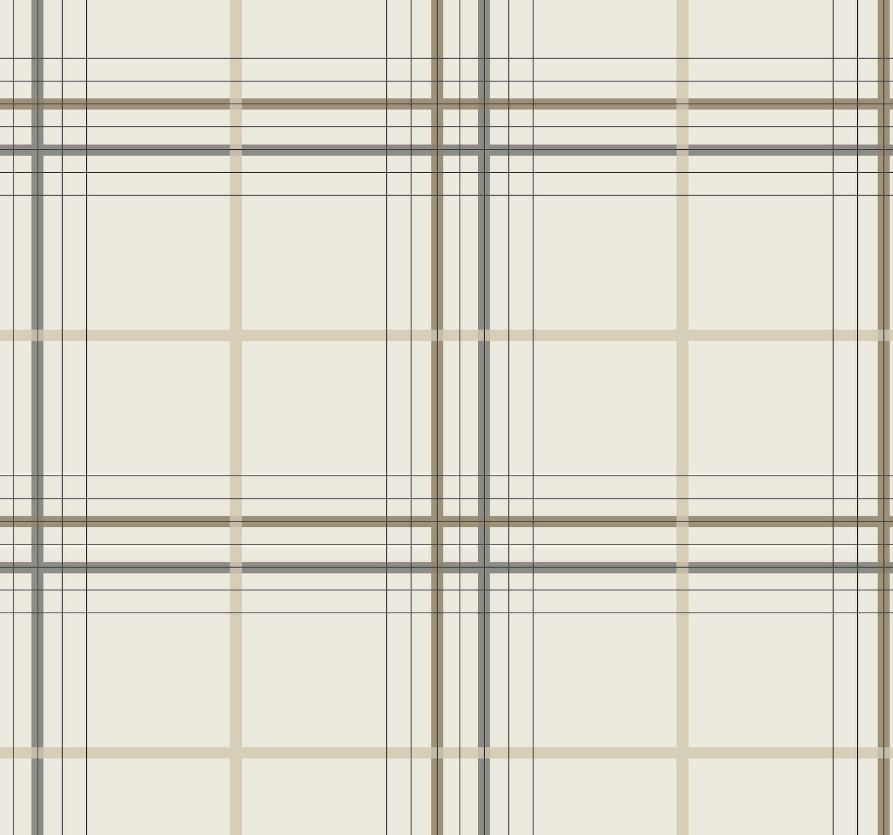 Lakeside Plaid Beige Tailored Wallpaper
