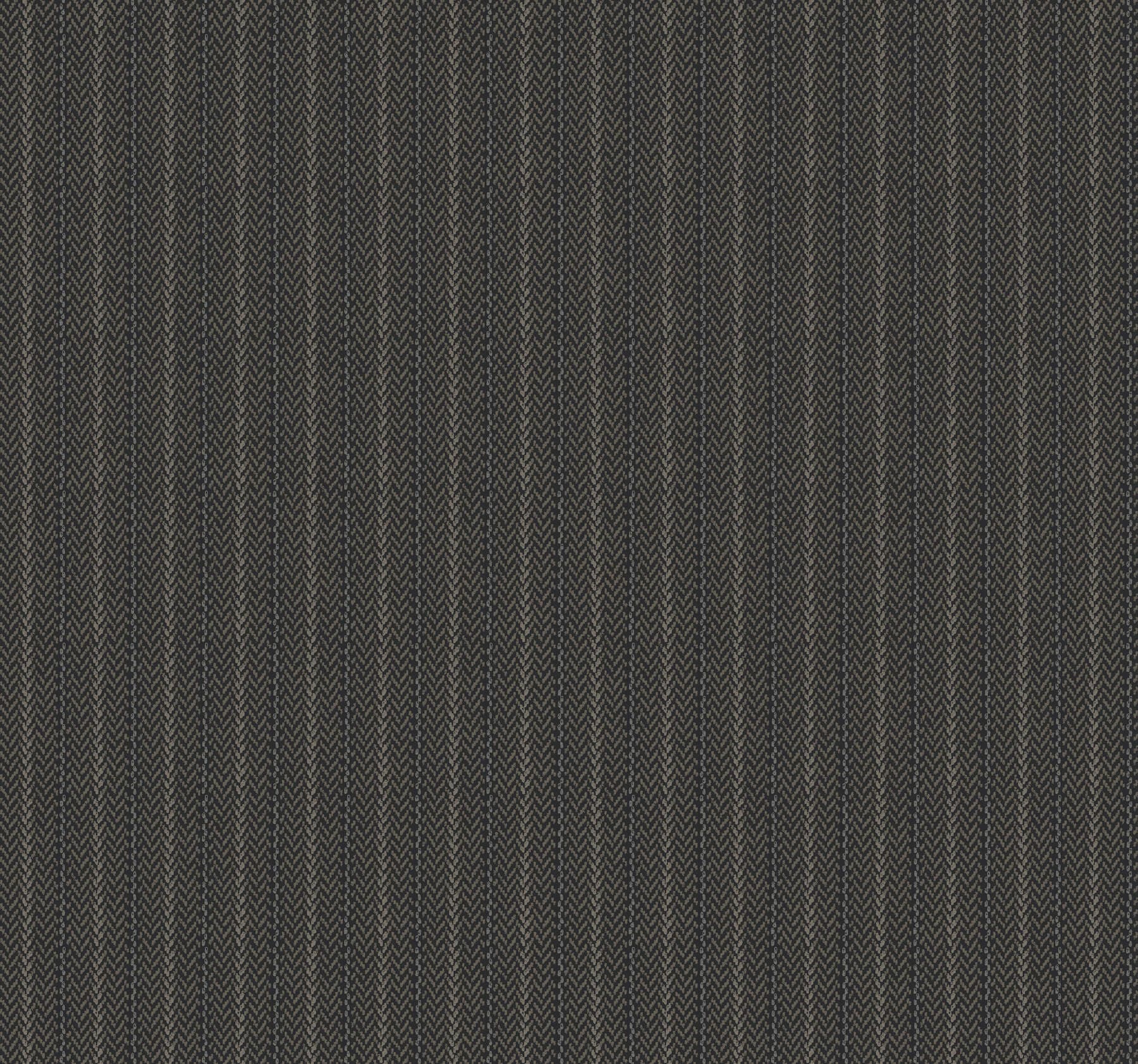 Elkan Stripe Black Herringbone Wallpaper