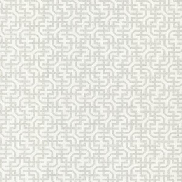 Dynastic Lattice Wallpaper- White/Silver