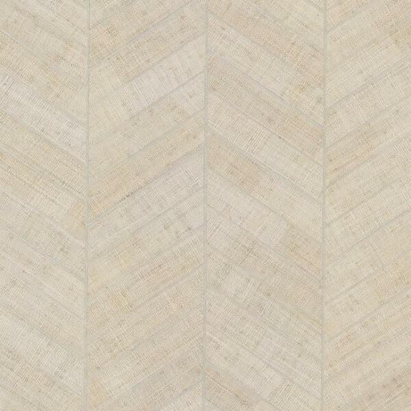 Atelier Herringbone Wallpaper- White