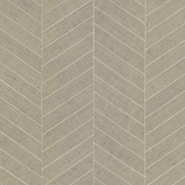 Atelier Herringbone Wallpaper- Linen