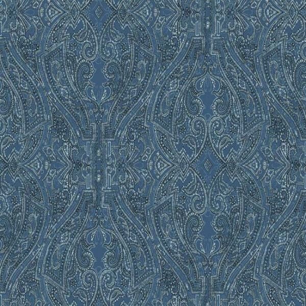Ascot Damask Wallpaper- Cobalt