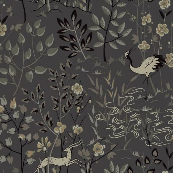 Aspen Wallpaper- Charcoal
