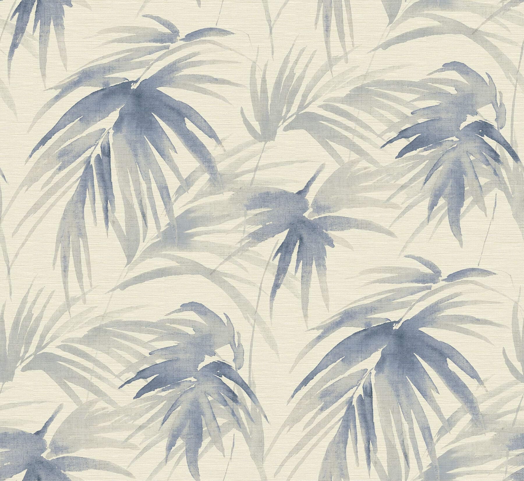 Darlana Blue Grasscloth Wallpaper- Scott Living