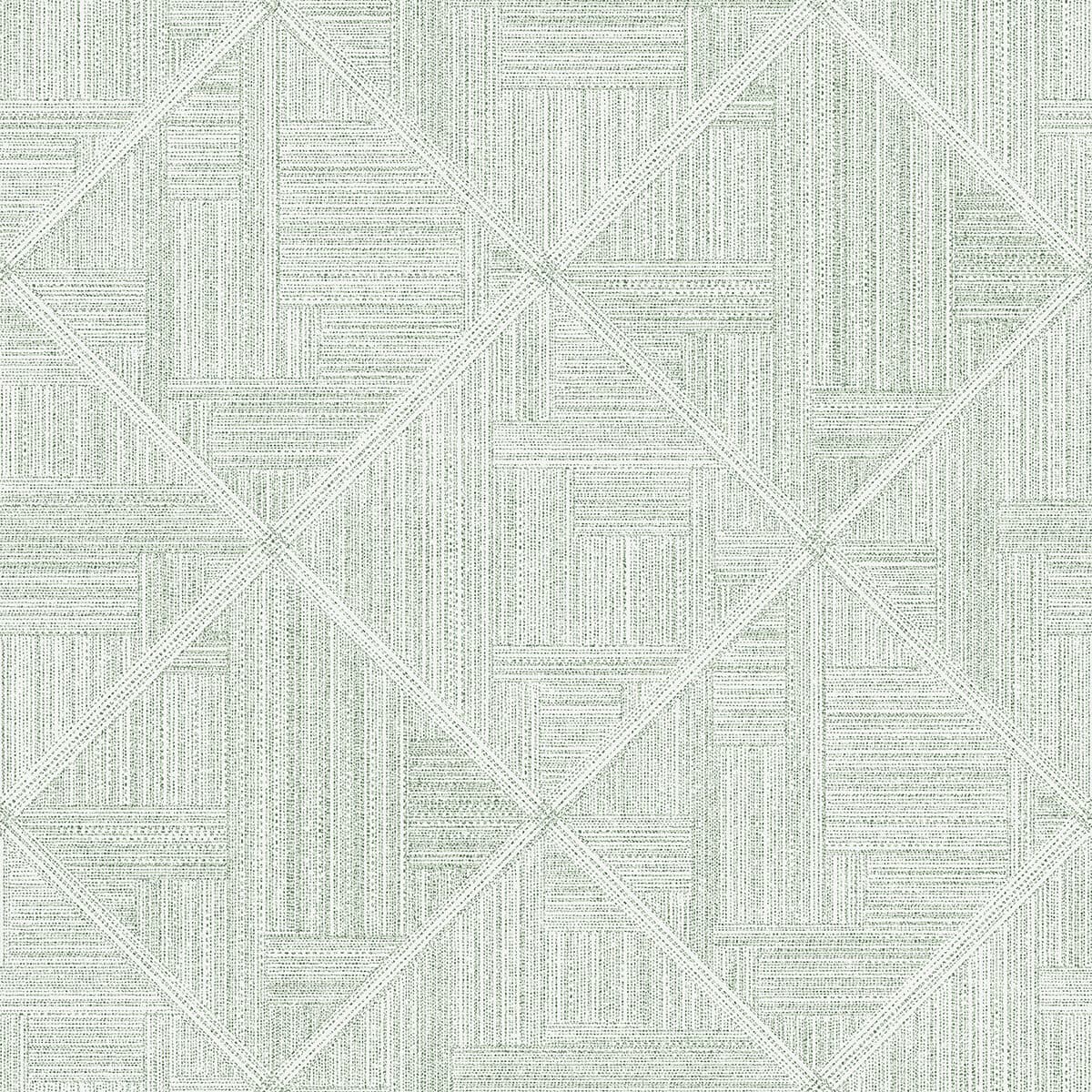 Cade Green Geometric Wallpaper