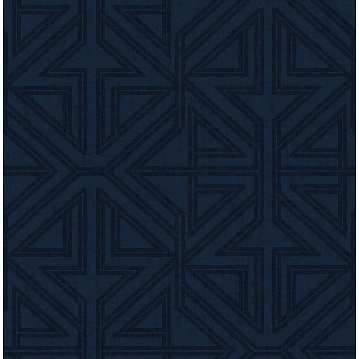 Kachel Indigo Geometric Wallpaper