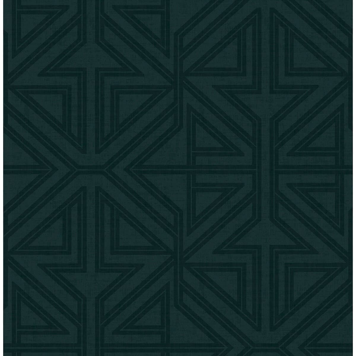 Kachel Teal Geometric Wallpaper