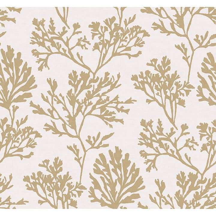 Tortuga Gold Coral Weave Wallpaper
