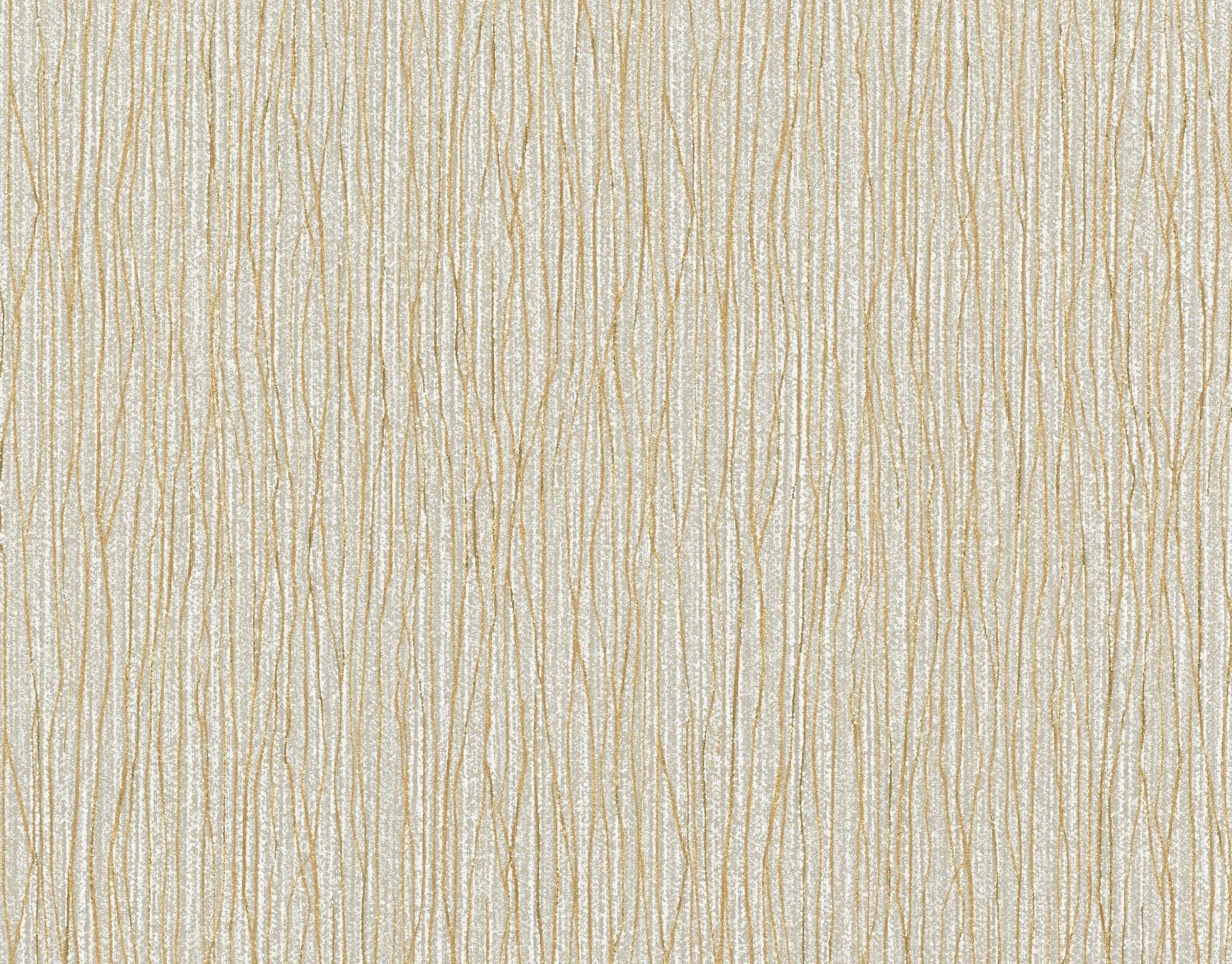 Vertical Strings Silver Mylar Wallpaper