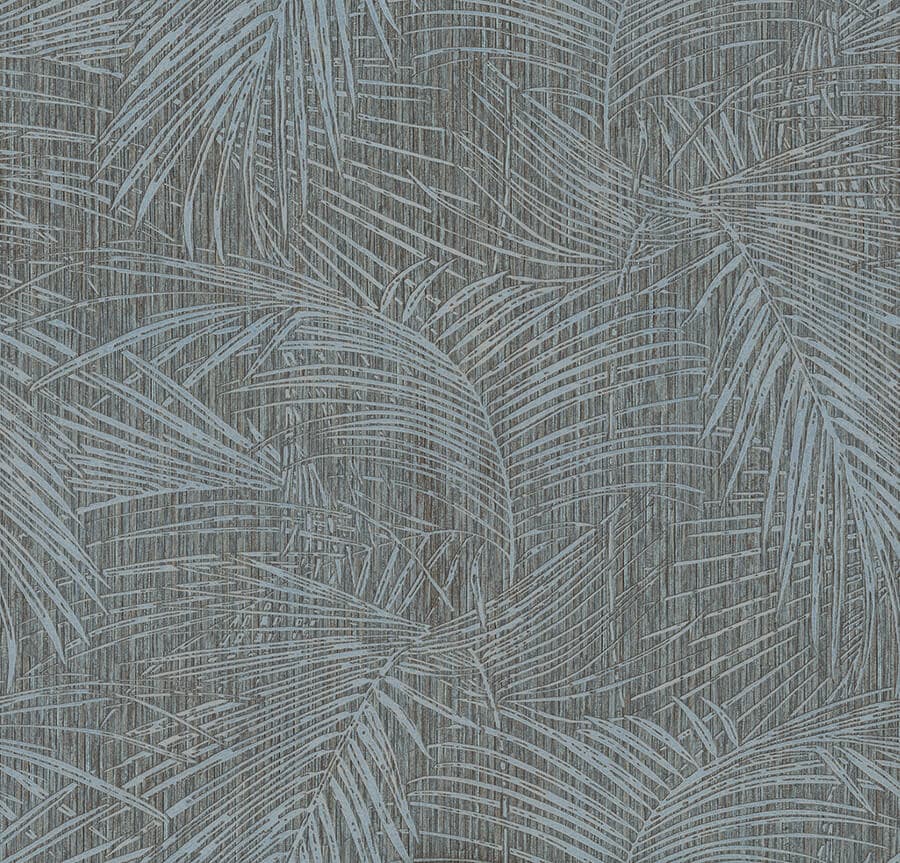Della Palm Blue Multi Wallpaper