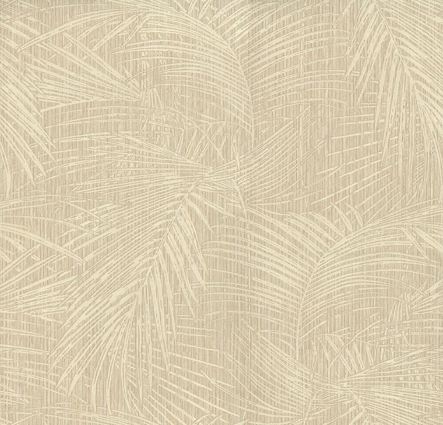 Della Palm Wheat Wallpaper