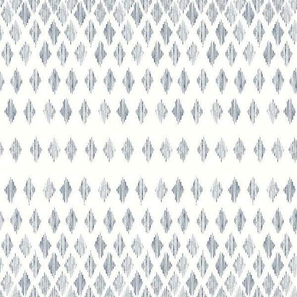 Diamond Ombre Wallpaper- Navy/White