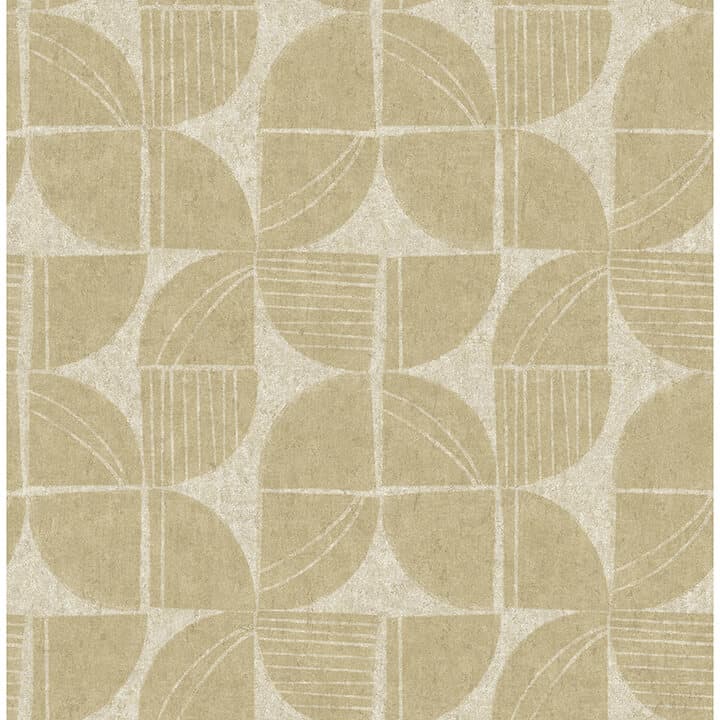 Baxter Honey Semicircle Mosaic Wallpaper