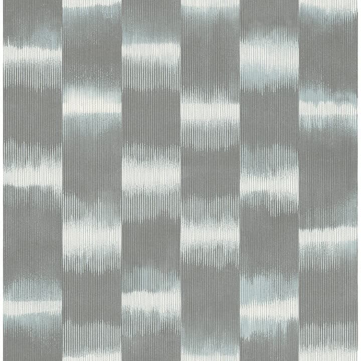 Baldwin Slate Shibori Stripe Wallpaper
